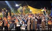 تجمع دانشجویی و مردمی در حمایت از مردم مظلوم غزه