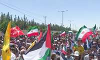 راهپیمایی مردم استان در محکومیت کشتار مردم فلسطین و حمایت از محور مقاومت بعد از اقامه نماز عبادی و سیاسی جمعه 